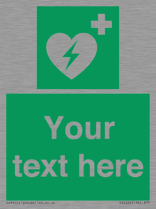 Custom Defibrillator Sign